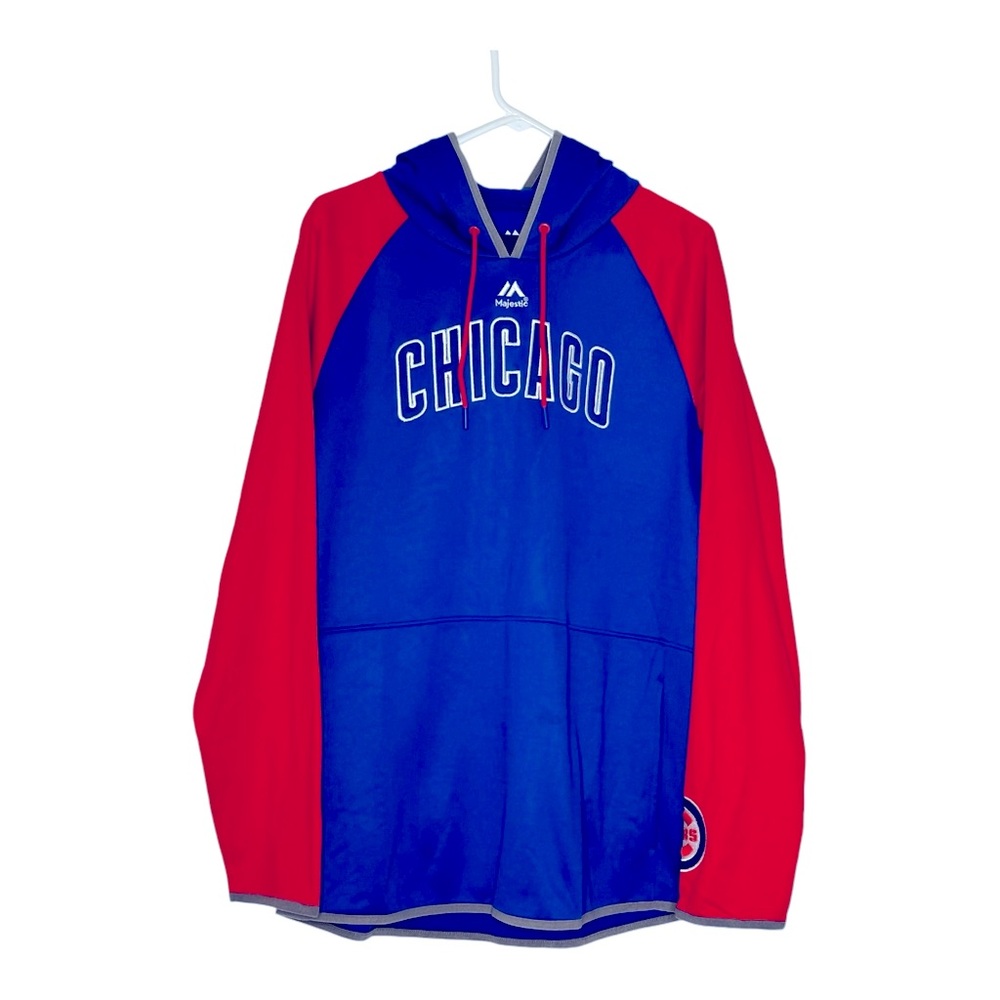Chicago Cubs Blue MLB Jacket Majestic Men's Size‎ Large Sports Baseball Official